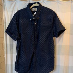 Abercrombie & Fitch Navy Polka Dot Shirt